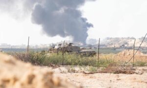 الدبابات والمدرعات الإسرائيلية تشارك في الاجتياح البري لقطاع غزة- 2 من تشرين الثاني 2023 (دانيال هاغاري/ إكس)