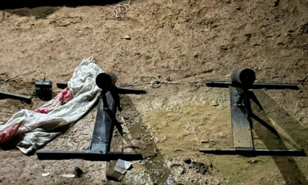 منصات لإطلاق قذائف الهاون عثرت عليها "قسد" شرقي محافظة الحسكة- 11 من كانون الأول 2023 (SDF)
