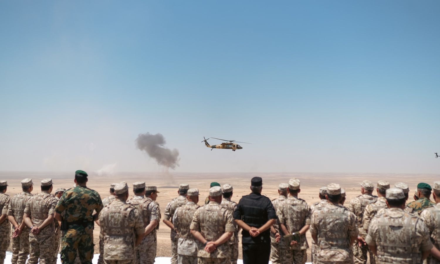 من عمليات تدريب عسكرية حملت اسم "الوعد الحق2" حضرها الملك الأردني- 31 من تموز 2023 (القوات المسلحة الأردنية)