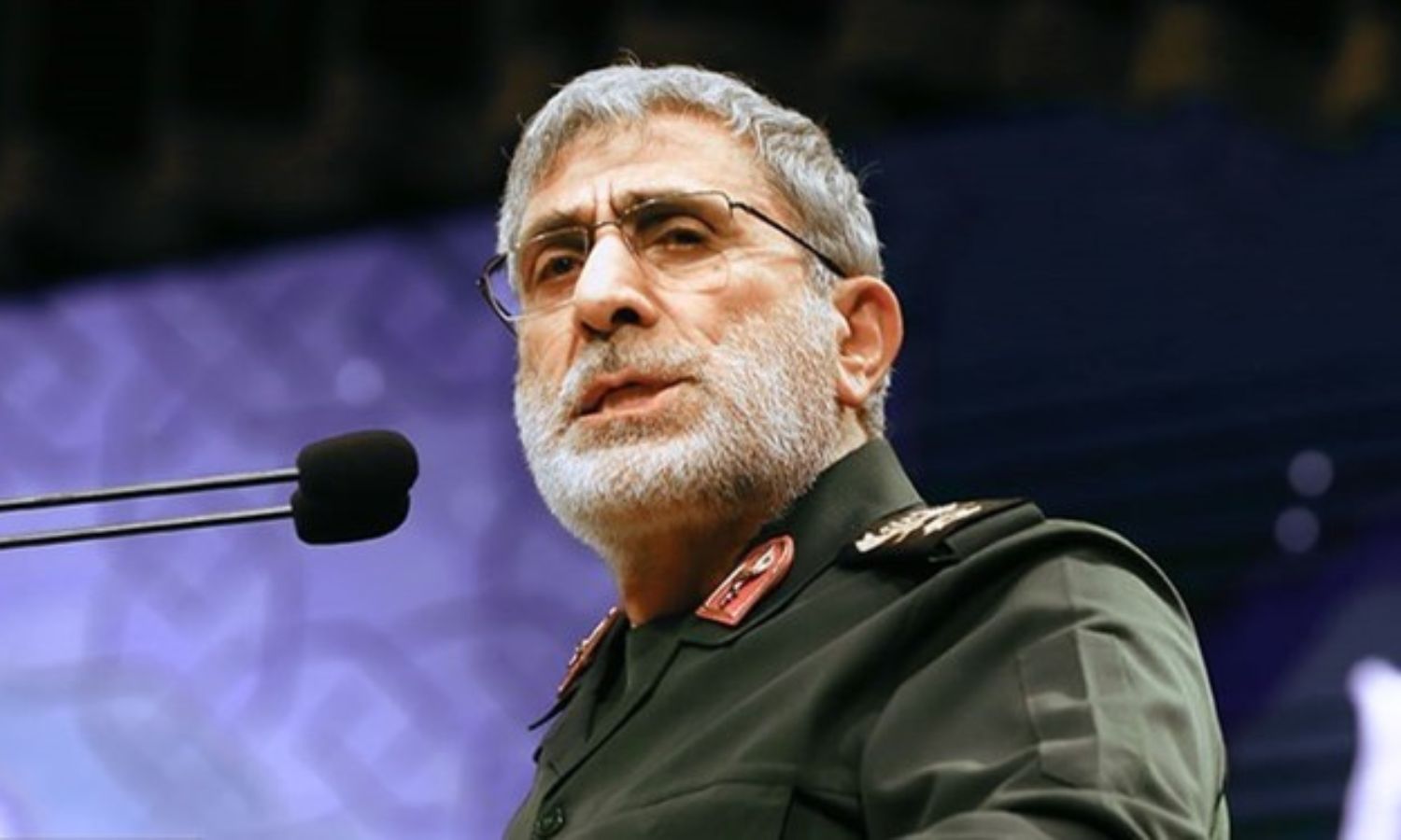 العميد إسماعيل قاآني، نائب قائد "فيلق القدس" التابع لـ "الحرس الثوري" الإيراني (وكالة الأنباء فارس)