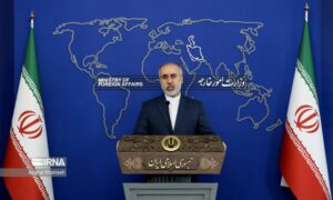 المتحدث باسم الخارجية الإيرانية، ناصر كنعاني خلال إحاطة أسبوعية- 4 من كانون الأول 2023 (إرنا)