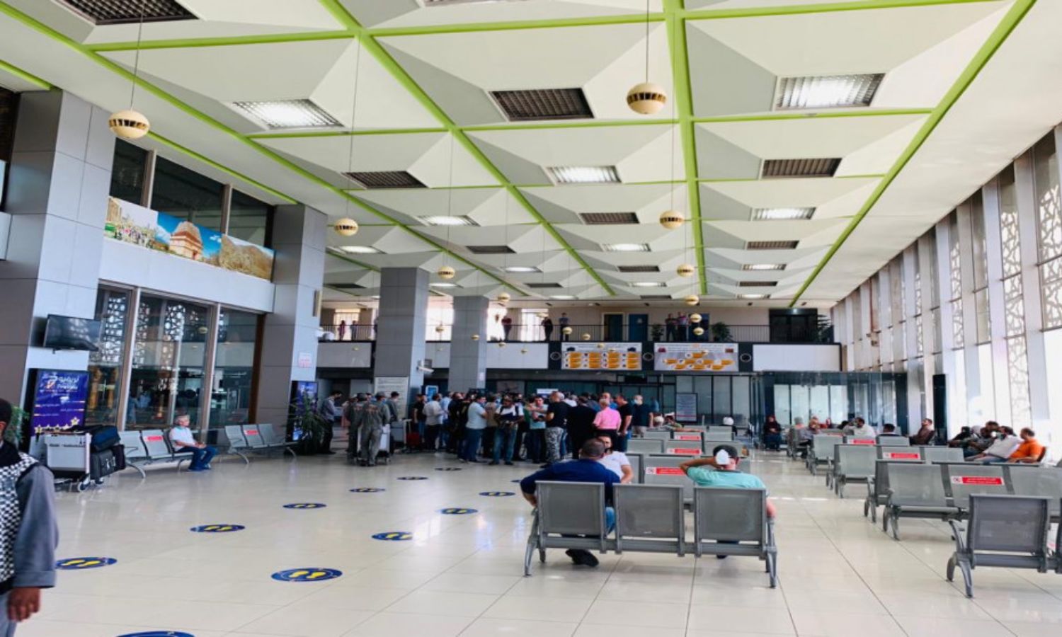 من داخل صالة المغادرين في مطار "دمشق" الدولي- 2020 (المملكة)