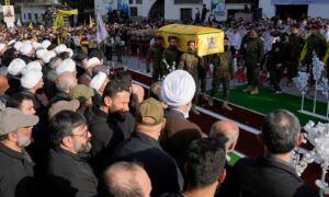 تشييع قتلى حزب الله 9 من كانون الثاني 2023 (AP)
