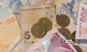 أوراق وقطع نقدية من مختلف الفئات- 31 من تشرين الأول 2022 (عنب بلدي/ حسام المحمود)