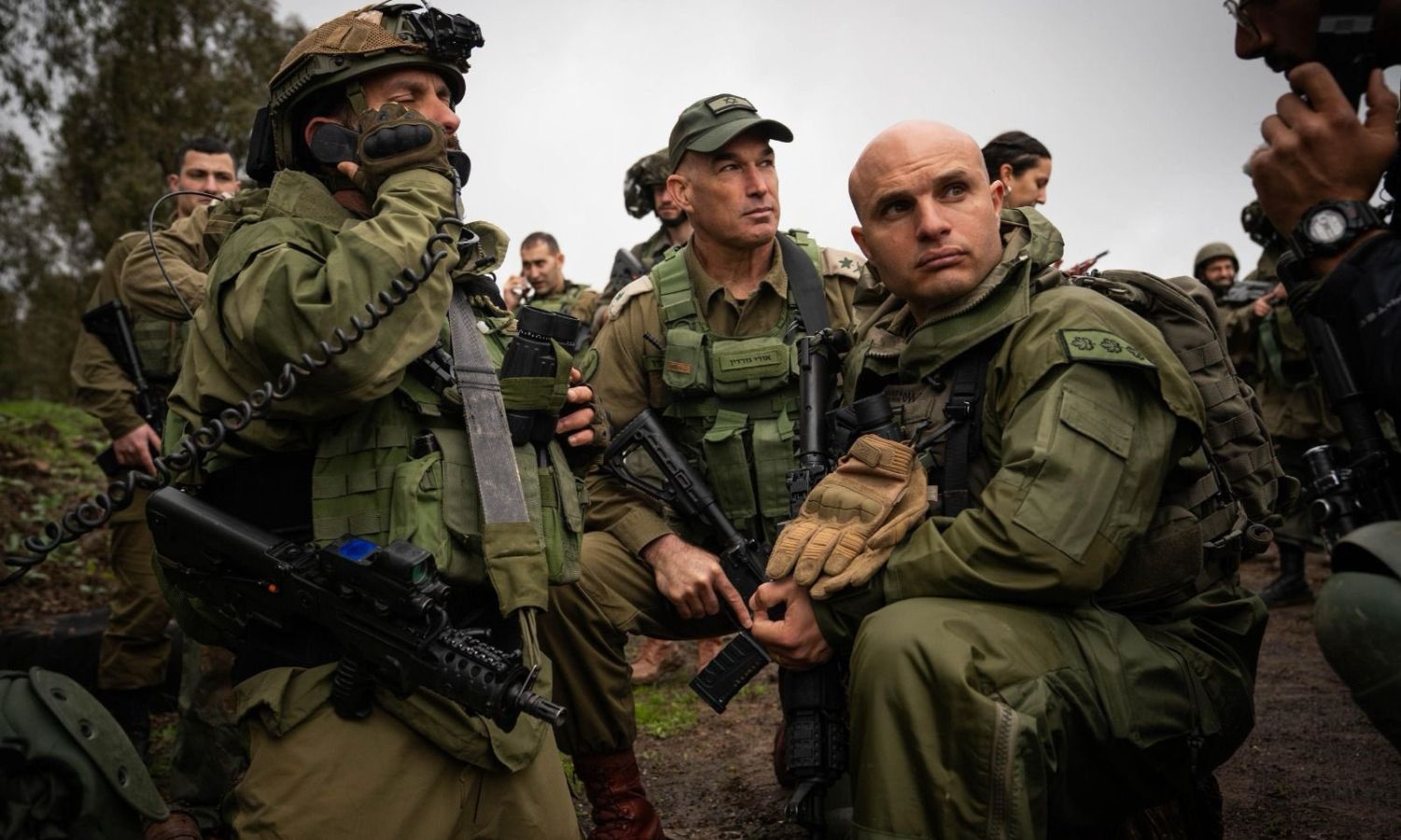 جنود إسرائيليون على الحدود اللبنانية مع فلسطين المحتلة 15 من كانون الثاني 2024 (أفيخاي أدرعي)