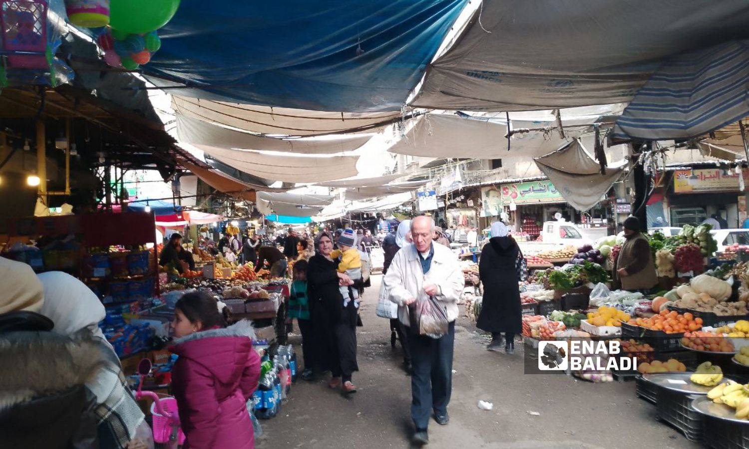 سوق باب سريجة في دمشق- 3 من شباط 2024 (عنب بلدي/ سارة الأحمد)
