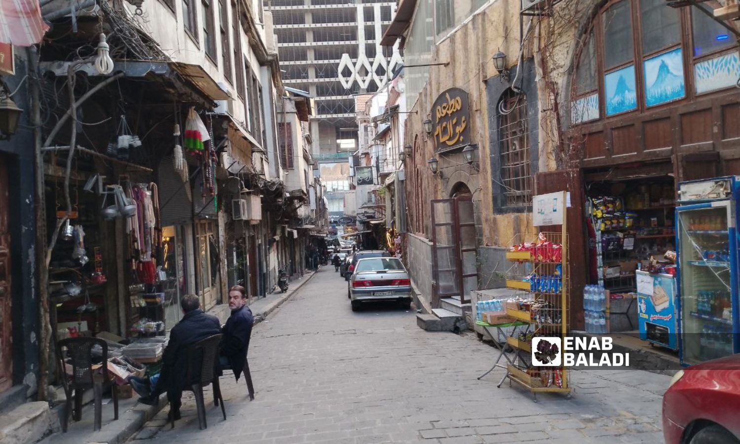 مطعم عبق الشام في حي ساروجا وسط دمشق- 3 من شباط 2024 (عنب بلدي/ سارة الأحمد)
