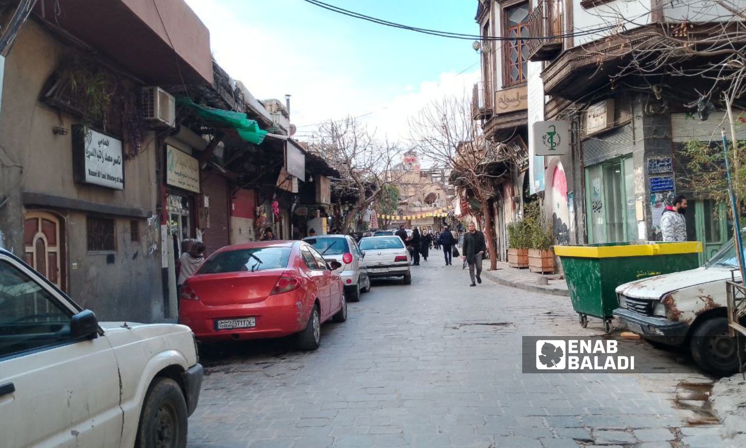 حي ساروجا وسط دمشق- 3 من شباط 2024 (عنب بلدي/ سارة الأحمد)
