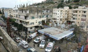 آثار القصف الإسرائيلي على النبطية جنوبي لبنان 15 من شباط 2024 (FP)