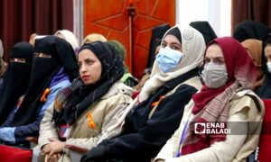 ندوة لعدم تعنيف المرأة ومنع الزواج المبكر في مدينة رأس العين - كانون الثاني 2024 (عنب بلدي)

