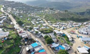 مخيمات لإيواء النازحين شمال غربي سوريا - 15 من كانون الثاني 2024 (الدفاع المدني السوري)
