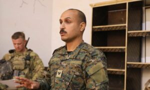 قائد جيش سوريا الحرة الجديد سالم تركي العنتري- 29 من شباط 2024 (جيش سورية الحرة/  فيس بوك)