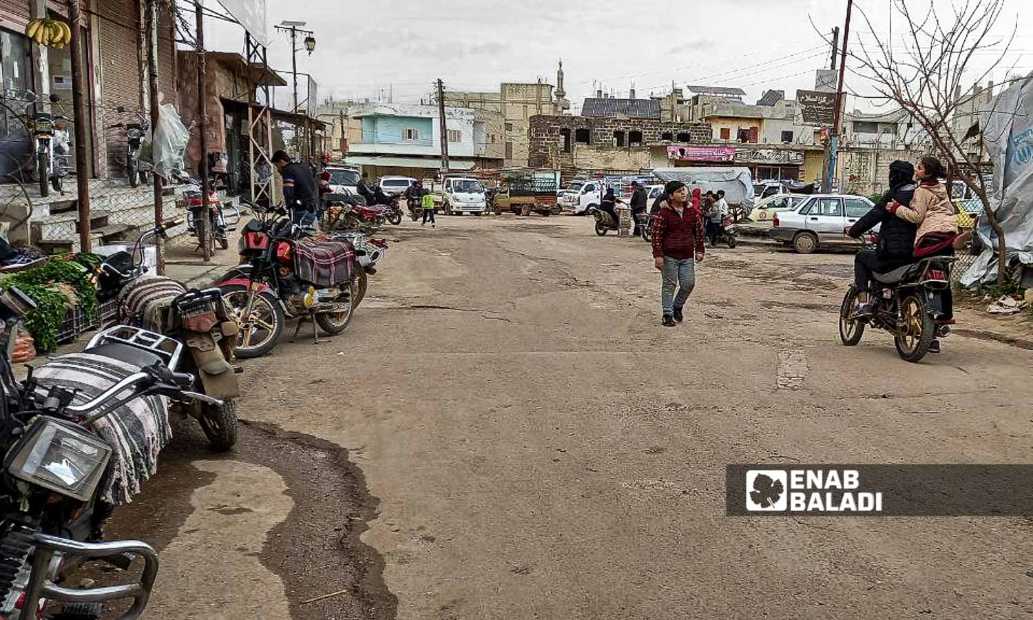 شوارع مدينة طفس بريف درعا خلال شهر رمضان - 17 من آذار 2024 (عنب بلدي/ حليم محمد)