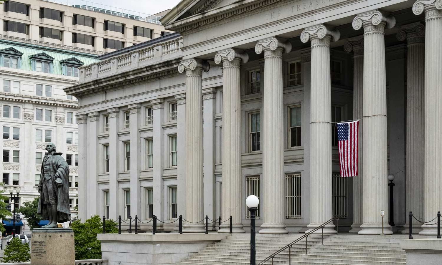 مبنى وزارة الخزانة الأمريكية في واشنطن (US Department of Treasury)