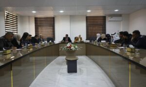 اجتماع "المفوضية العليا للانتخابات" لدى "الإدارة الذاتية" لشمال شرقي سوريا- 28 من آذار 2024 (الإدارة الذاتية/ فيس بوك)