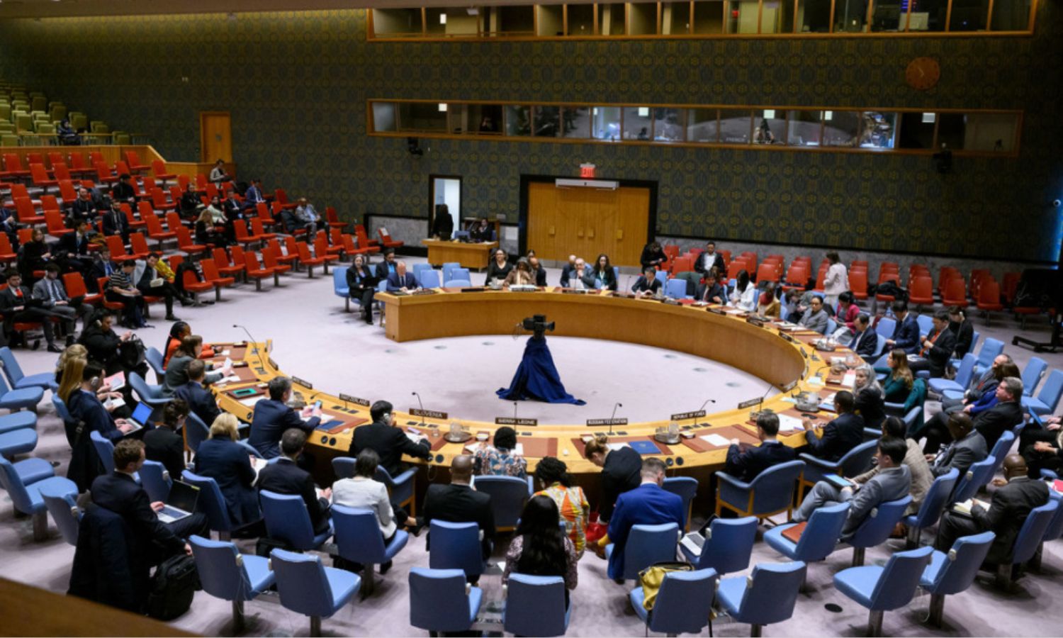أحد اجتماعات مجلس الأمن الدولي التابع للأمم المتحدة- 3 من نيسان 2024 (الأمم المتحدة)