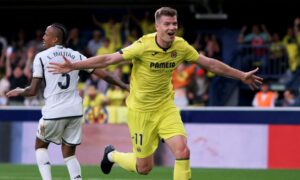 فرحة سورلوث بعد تسجيله هدفًا على ريال مدريد في الليغا- 19 من أيار 2024 (NTVSpor)
