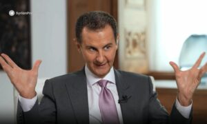 الأسد في مقابلة مع وسيلة إعلام روسية تجاهل خلالها الأوضاع الداخلية بالكامل- 3 من آذار 2024 (رئاسة الجمهورية لقطة شاشة)