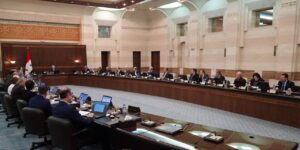 مجلس الوزراء السوري يناقش دمج الشركات دمشق - كانون الثاني 2024 (سانا)