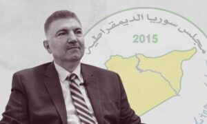 الرئيس المشترك لمجلس سوريا الديمقراطية محمود المسلط (تعديل عنب بلدي)