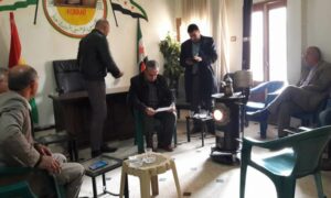 مكتب المجلس الوطني الكردي في مدينة كوباني- 14 من آذار 2017 (المجلس الوطني الكردي/ فيس بوك)

