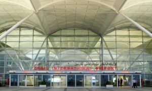مطار أربيل في أربيل بالعراق - 17 من آذار 2020 (رويترز)