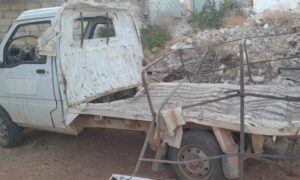 الأضرار الذي تركتها استهدافات المسيرات الانتحارية لسيارات المدنيين في بلدة النيرب بريف إدلب الشرقي - 21 من تموز 2024 (المرصد 80)
