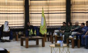 قائد "قسد" مظلوم عبدي يستقبل وجهاء لعشائر من شمال شرقي سوريا- 15 من أيار 2024 (قوات سوريا الديمقراطية)
