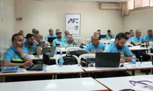 من فعاليات الدورة الآسيوية الأولى للمحاضرين بكرة القدم التي أقيمت في دمشق- 27 نيسان 2025 (SFA)

