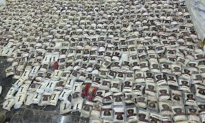 شحنة مخدرات أعلنت السلطات الأردنية عن ضبطها على الحدود السورية- 7 أيار 2025 (الجيش الأردني)