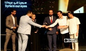 تكريم الفائزين في مبادرة "سوريا في عيوننا" في دار الأوبرا بدمشق - 26 من أيار 2025 (عنب بلدي/ أنس الخولي)