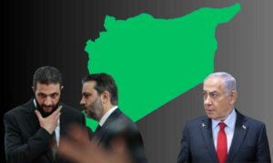 الشرع منفتح على علاقات مع إسرائيل  بحسب عضو الكونغرس الأمريكي كري ميلز (تصميم عنب بلدي)