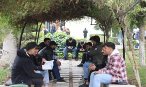 طلاب من جامعة دمشق كلية الآداب 3 شباط 2025 (جامعة دمشق_تلغرام)