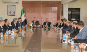 هيئة الصادرات السورية تلتقي بوفد صناعي أردني في دمشق - 27 أيار 2025 (عنب بلدي/ مارينا مرهج)