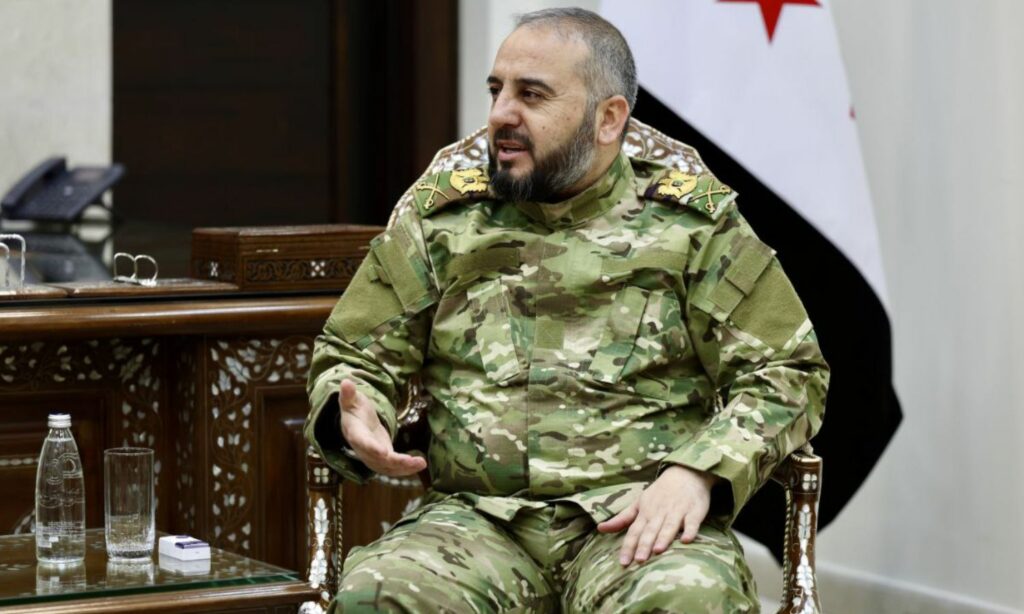 وزير الدفاع السوري مرهف أبو قصرة 29 من أيار 2025 ( وزارة الدفاع السورية / تلغرام)
