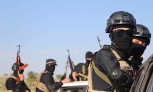 عرض عسكري لجهاز الأمن الداخلي التابع لوزارة الداخلية السورية في ريف إدلب - 3 أيار 2025 (سانا)