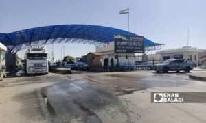 مدخل  معبر نصيب الحدودي  25 أيار 2025 (عنب بلدي /محجوب الحشيش)