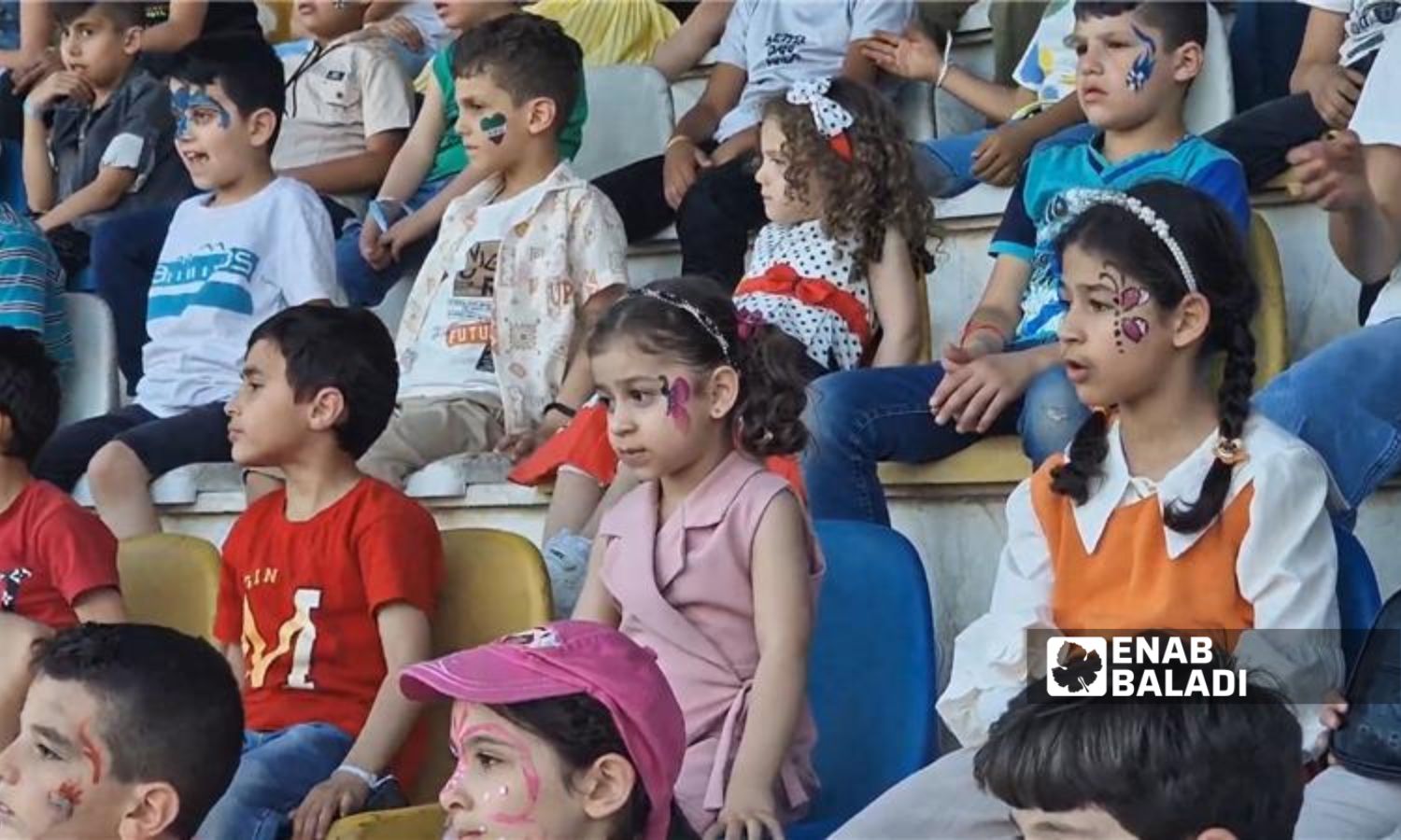 فعالية للأطفال في نادي الجلاء - 7 من حزيران 2025 (عنب بلدي/ أنس الخولي)