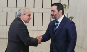 الشيباني يزور لبنان لمناقشة عودة الاجئين السوريين وضبط وترسيم الحدود 14 من نيسان 2025 (سانا)