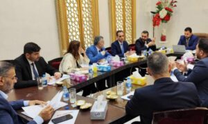 اجتماع لأعضاء اللجنة العليا لانتخابات مجلس الشعب - دمشق 17 حزيران 2025 (سانا)
