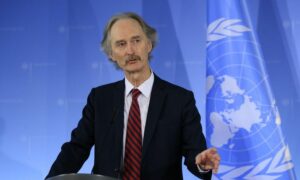 بيدرسون سيقول أن تشكيل لجنة انتخابات مجلس الشعب خطوة مهمة  25 من آذار 2025 ( غير بيدرسون/ إكس)