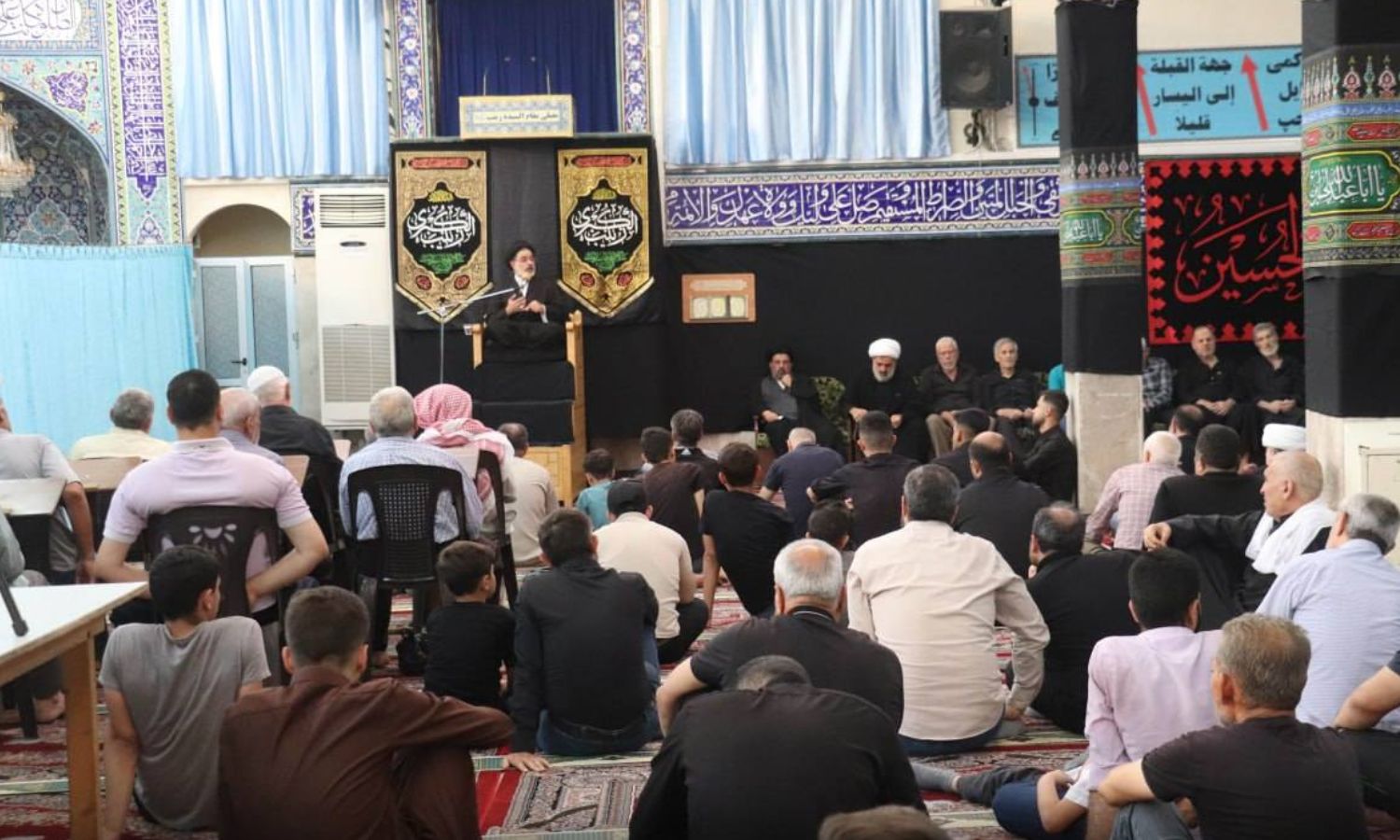 اليوم الثاني للمجالس الحسينية في مقام السيدة زينب بدمشق 26 من حزيران 2025 (الهيئة العلمائية الإسلامية لأتباع أهل البيت في سوريا/فيسبوك)