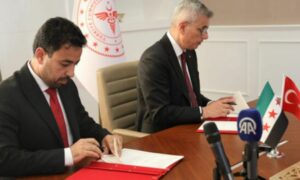 توقيع بروتوكول تعاون بين وزير الصحة السوري ونظيره التركي،18 حزيران، (سانا)