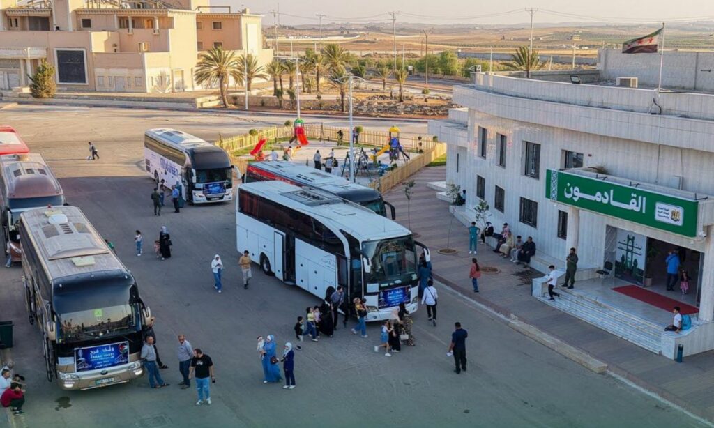 عودة 62 عائلة من الأردن إلى سوريا عبر معبر نصيب الحدودي - 18 حزيران 2025 (الهيئة العامة للمنافذ البرية والبحرية)