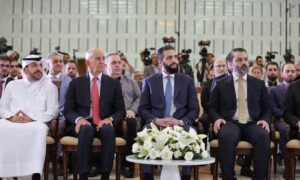 المبعوث المريكي إلى سوريا خلال مراسم توقيع مذكرة تفاهم بين وزارة الطاقة السورية ومجموعة UCC الدولية - دمشق 29 أيار 2025 (رئاسة الجمهورية/ فيس بوك)
