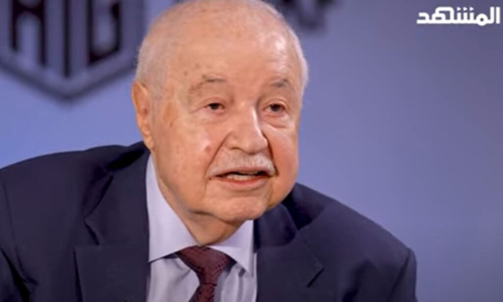 رجل الأعمال الفلسطيني الأردني طلال أبو غزالة يجري مقابلة مع قناة المشهد- 16 تموز 2025 (قناة المشهد)
