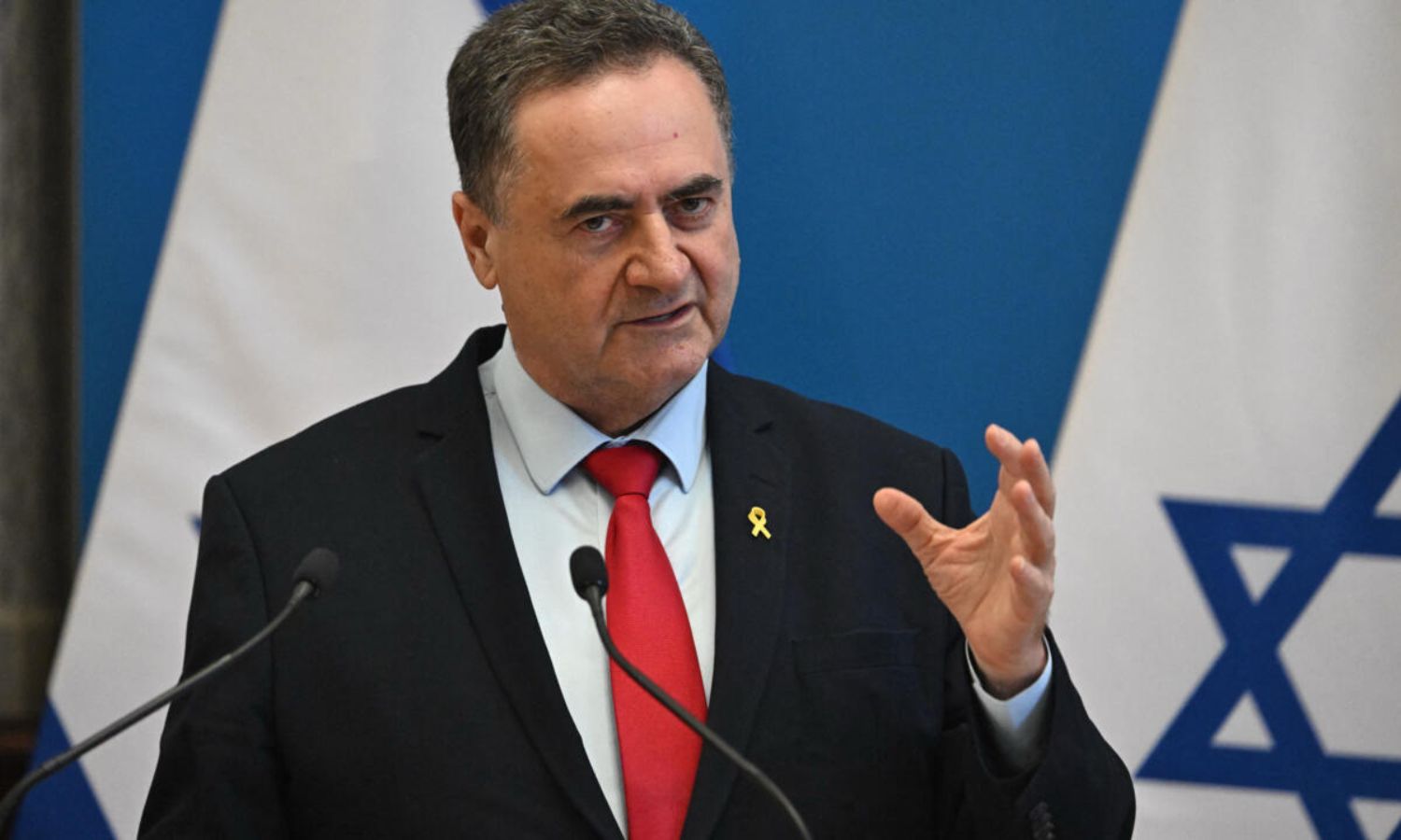 وزير الدفاع الإسرائيلي يسرائيل كاتس في زيارة إلى المجر - 17 حزيران 2024 - (AFP)
