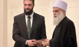 شيخ عقل طائفة الموحدين الدروز في لبنان سامي أبي المنى يقول إن الدولة السورية تتحمل مسؤولية ما حصل في السويداء - 22 كانون الأول 2024 (الوكالة الوطنية للإعلام)