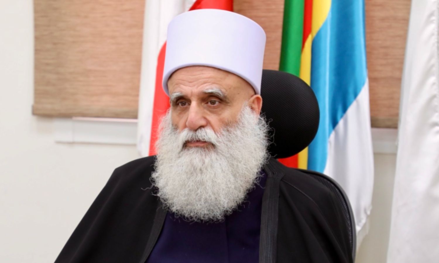 شيخ العقل لطائفة الموحدين الدروز الشيخ الدكتور سامي أبي المنى- 22 تموز 2025 (الوكالة الوطنية للإعلام)