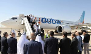 وصول أول رحلة لشركة "فلاي دبي" الإماراتية إلى مطار "دمشق" بعد انقطاع لسنوات- 1 حزيران 2025 (الهيئة العامة للطيران المدني)